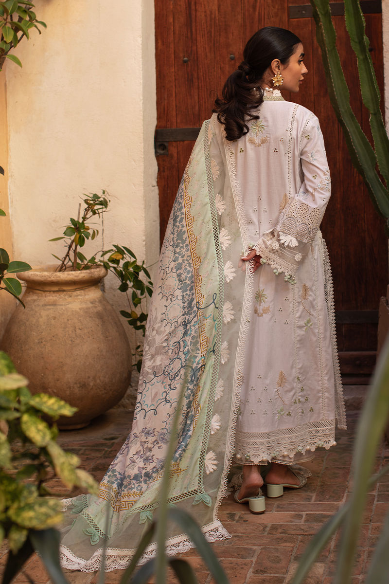 Zoha By Ansab Jahangir Embroidered Luxury Lawn'25 Unstitched 3pcs