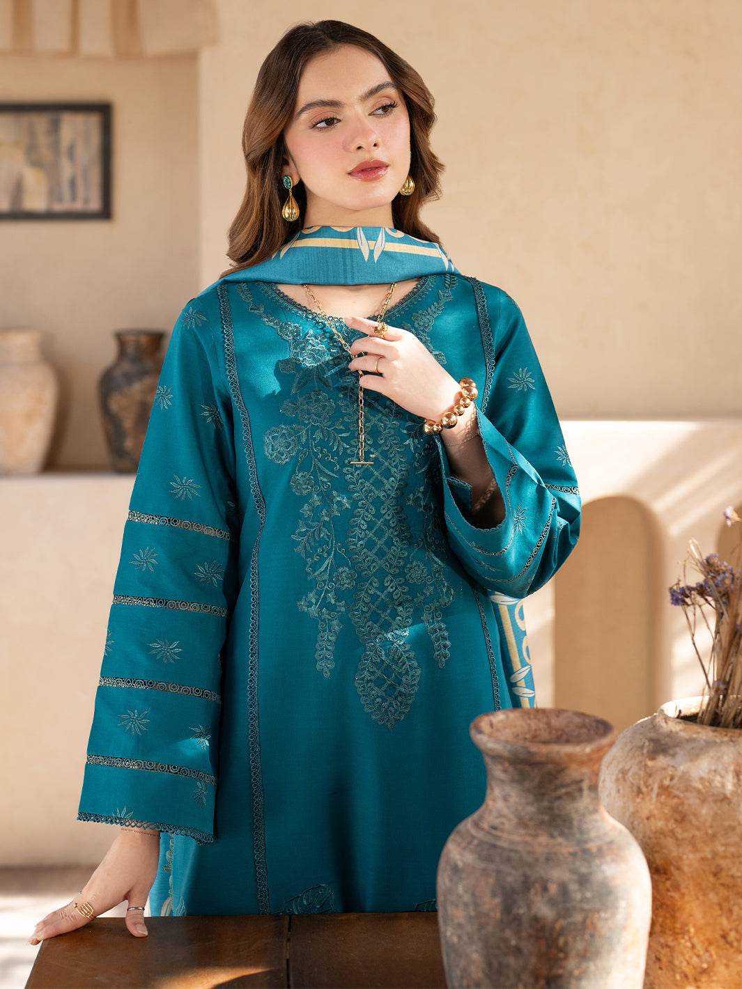 Stella By Mahnur Embroidered Lawn Unstitched 3pcs - Jotey