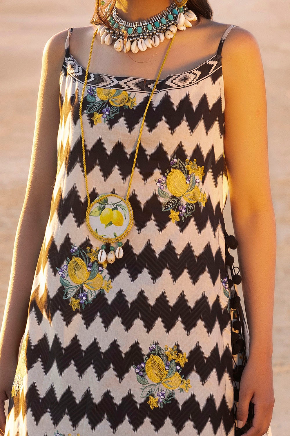 Tangerine By Gul Ahmed Embroidered Printed Summer Lawn'25 Unstitched 2pcs