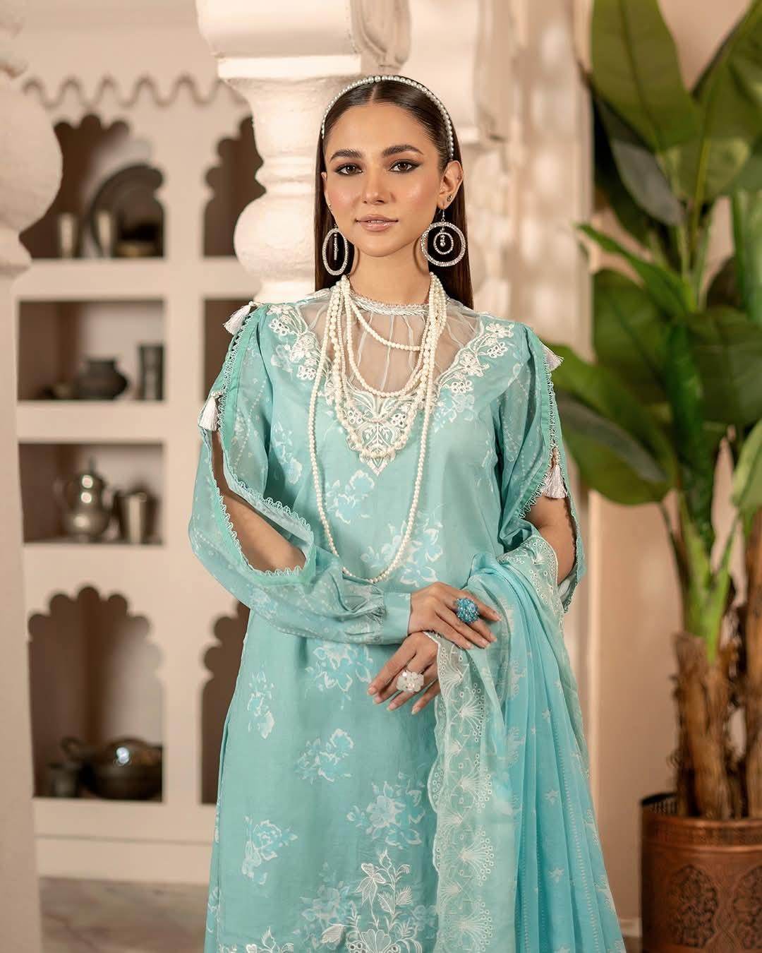 Sunshine Bloom By Alzohaib Premium Printed Embroidered Unstitched 3pcs - Jotey