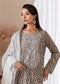 Zoya By ZA Clothes Embroidered Chiffon Semi-Stitched 3pcs - Jotey