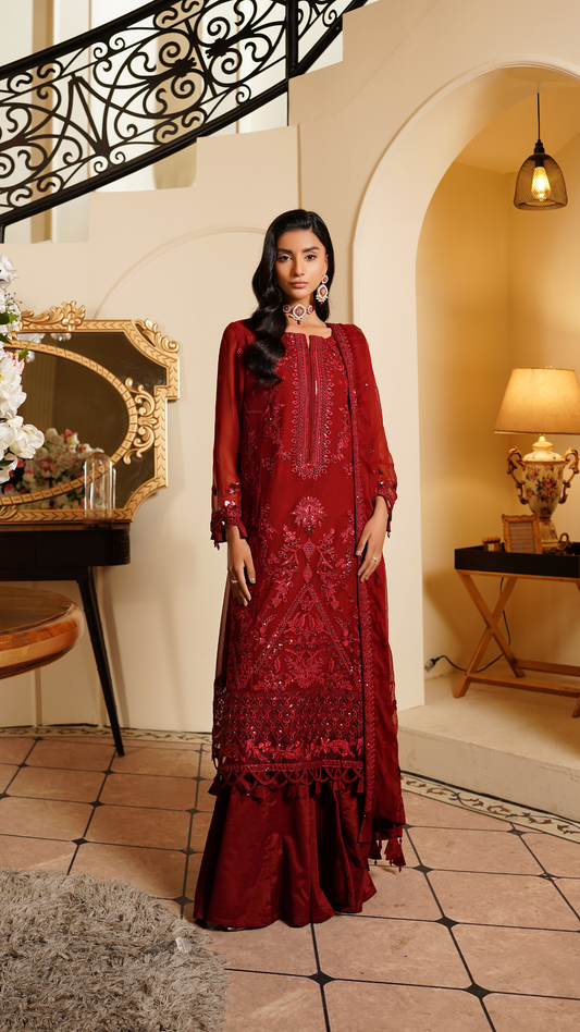 Farmaish By Zebtan Vol 7 Embroidered Chiffon Unstitched 3pcs