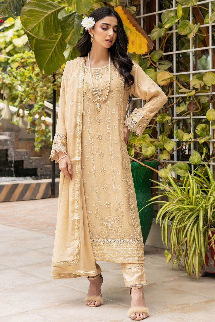 SOHA By Noori Stitched Chiffon Luxury 3pcs - Jotey