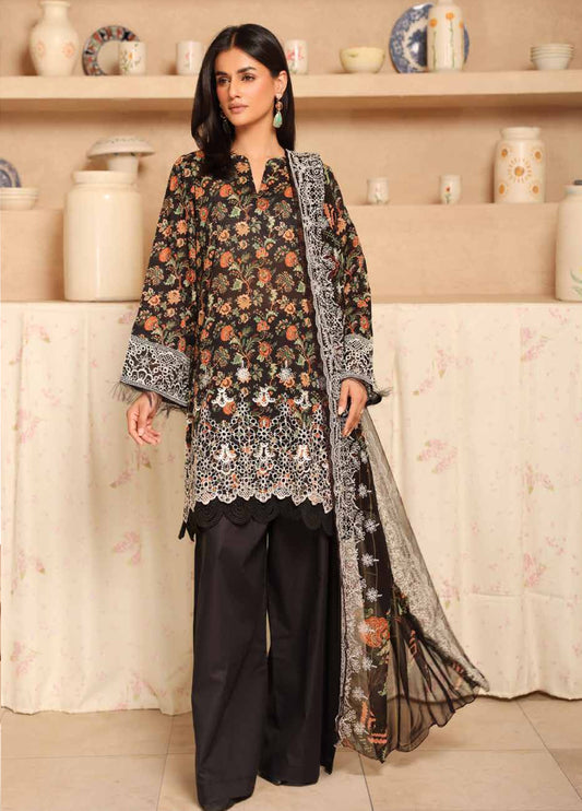Aleeha by Johra Embroidered Chikankari + Printed Lawn Unstitched 3Pcs