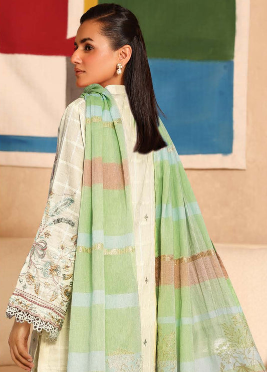 Ajra by Johra Embroidered Dobby Lawn Unstitched 3Pcs