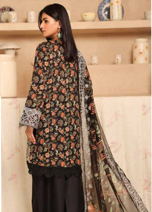 Aleeha by Johra Embroidered Chikankari + Printed Lawn Unstitched 3Pcs