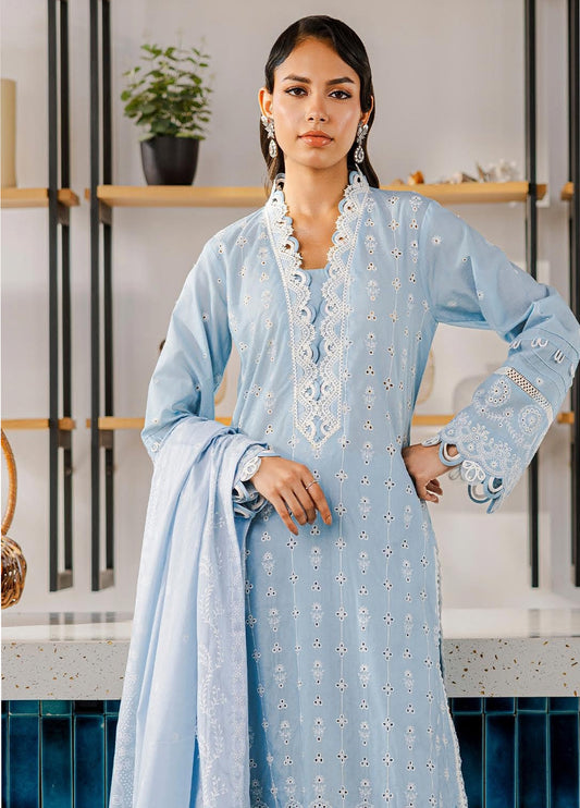 Zellbury Chikankari Embroidered Lawn Unstitched 3Pcs