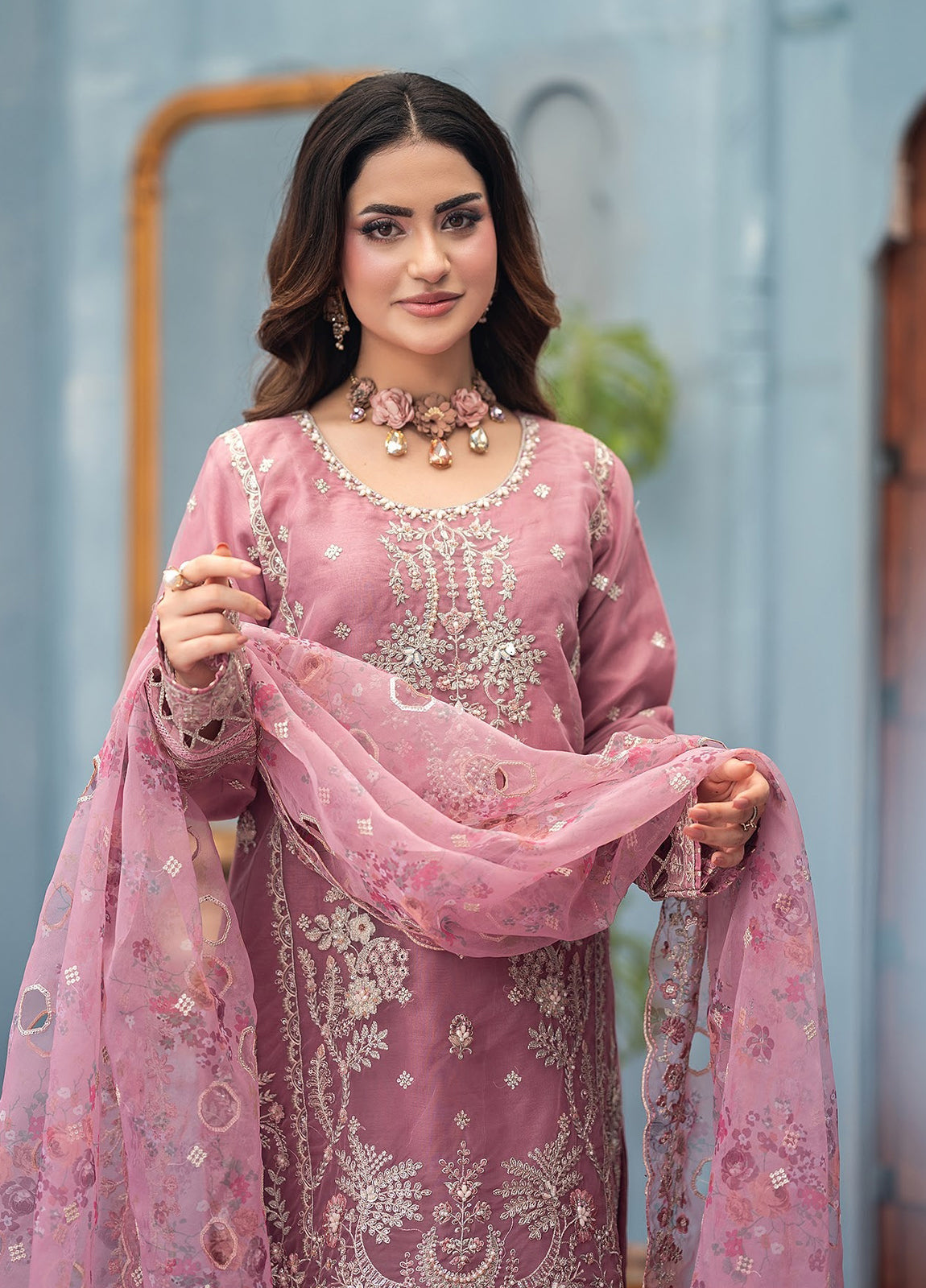 Rashi By Noori Embroidered Luxury Organza Festive Formal Stitched 3 Piece