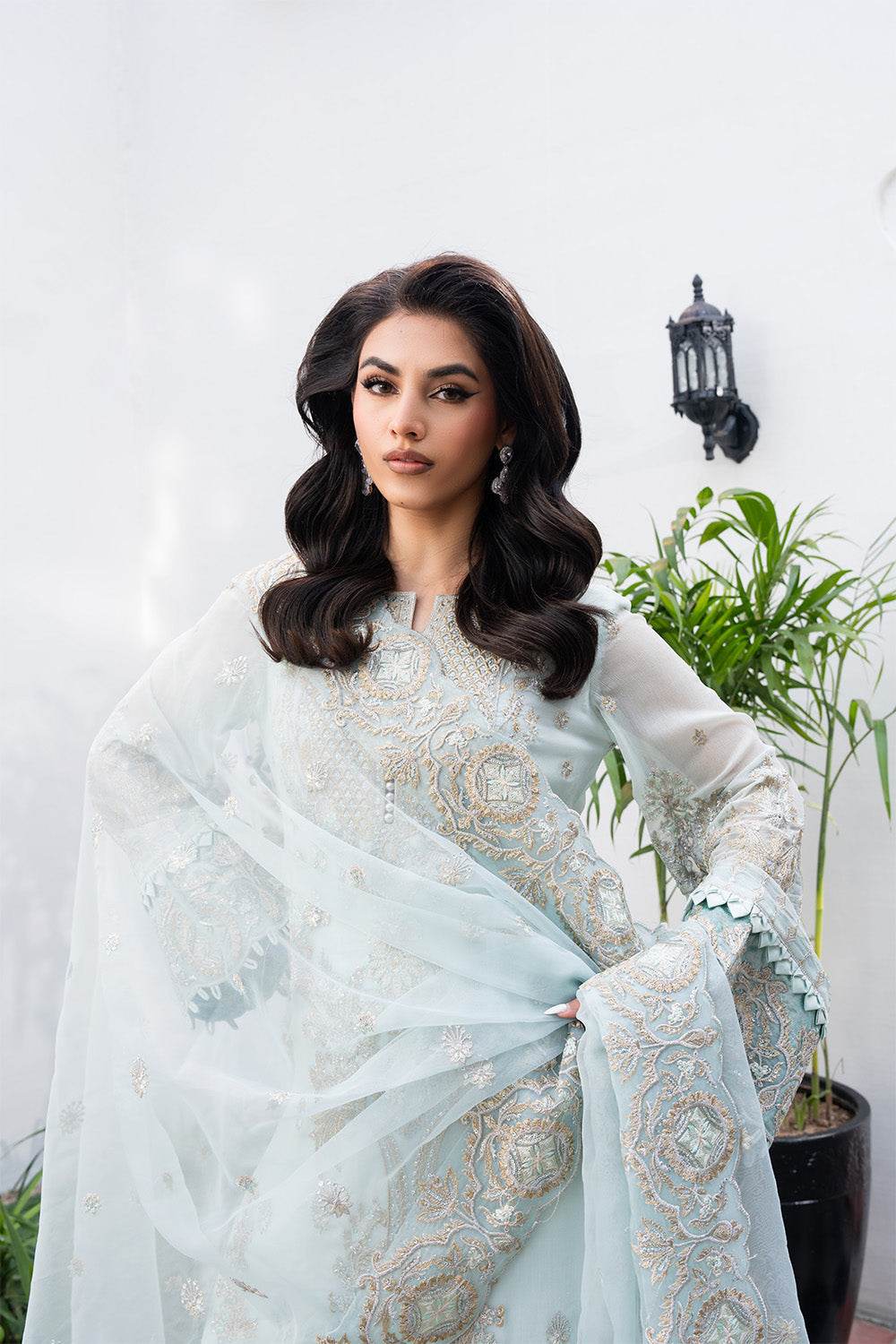 Tarz by Freesia Embroirdered Chiffon Unstitched 3 Piece - Jotey