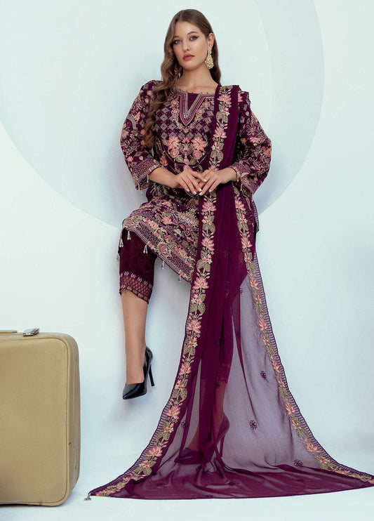 MEHRIMA By Noori Stitched Chiffon Luxury 3pcs - Jotey