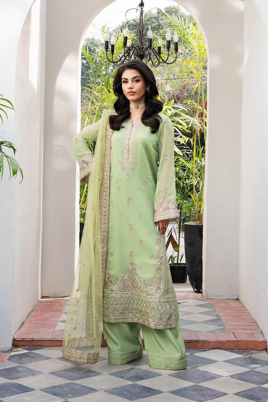 Tarz by Freesia Embroirdered Chiffon Unstitched 3 Piece - Jotey