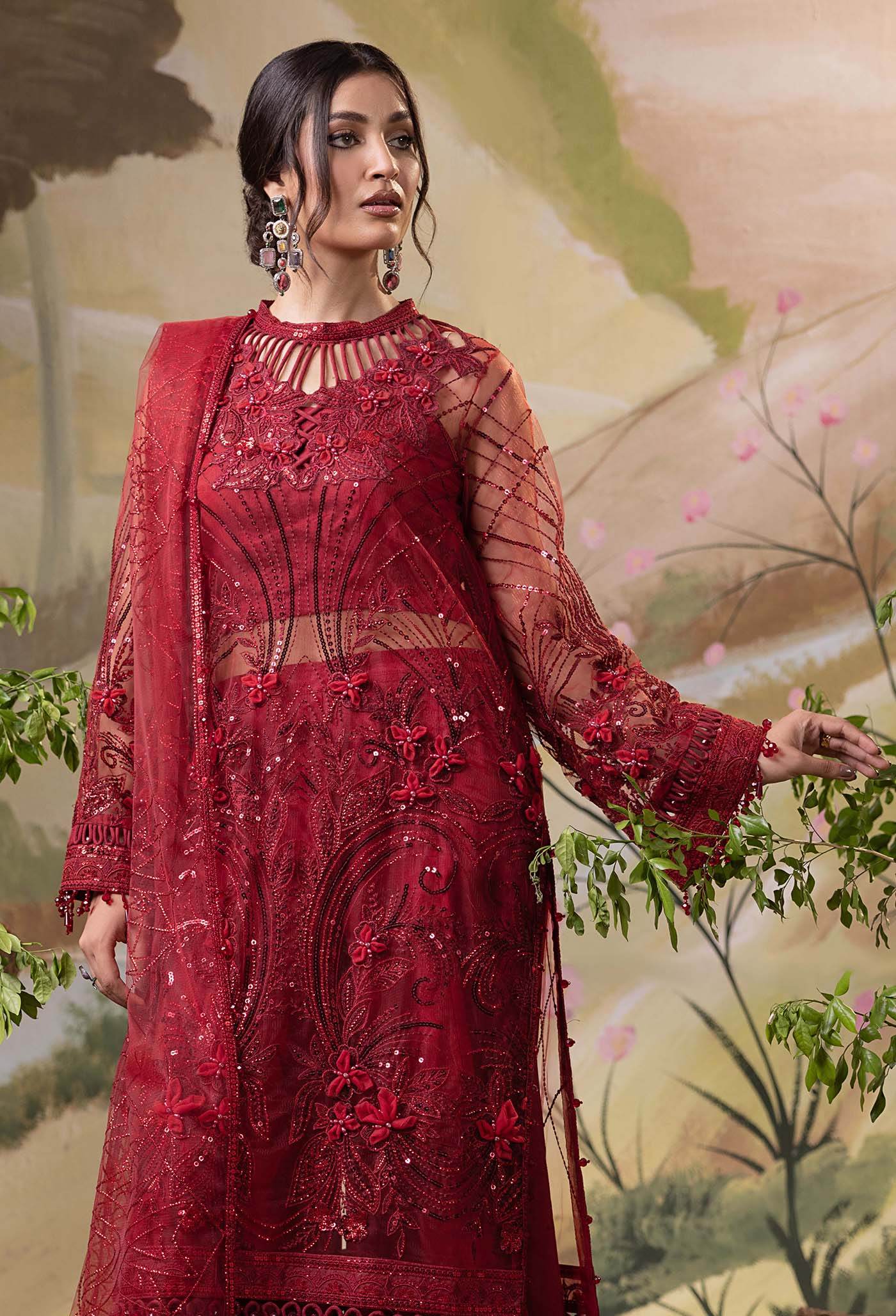 Adan's Libas Elysion Embroidered Festive Unstitched 3pcs - Jotey