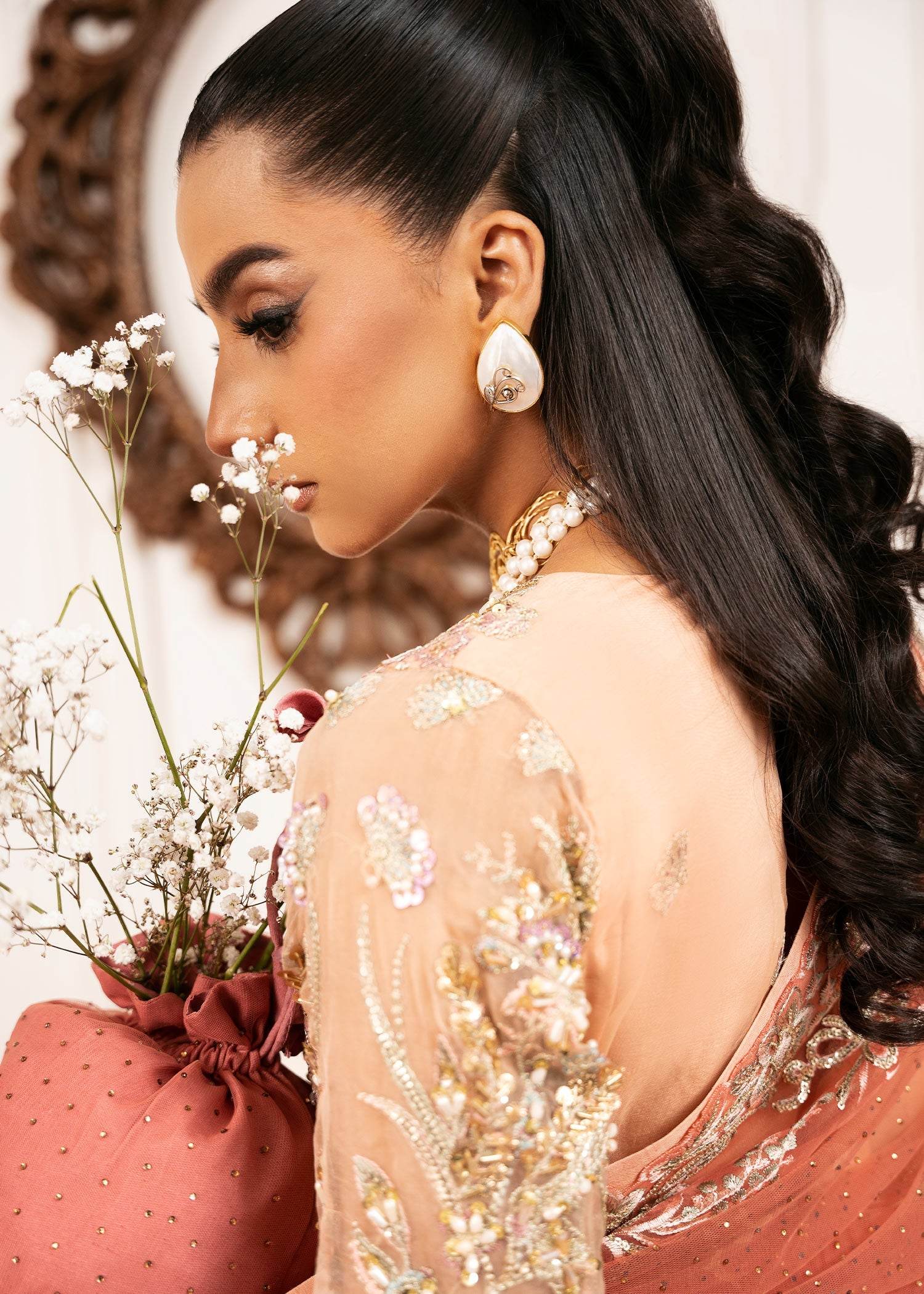 INAYAT Luxury Wedding Formals Unstitched 3pcs - Jotey