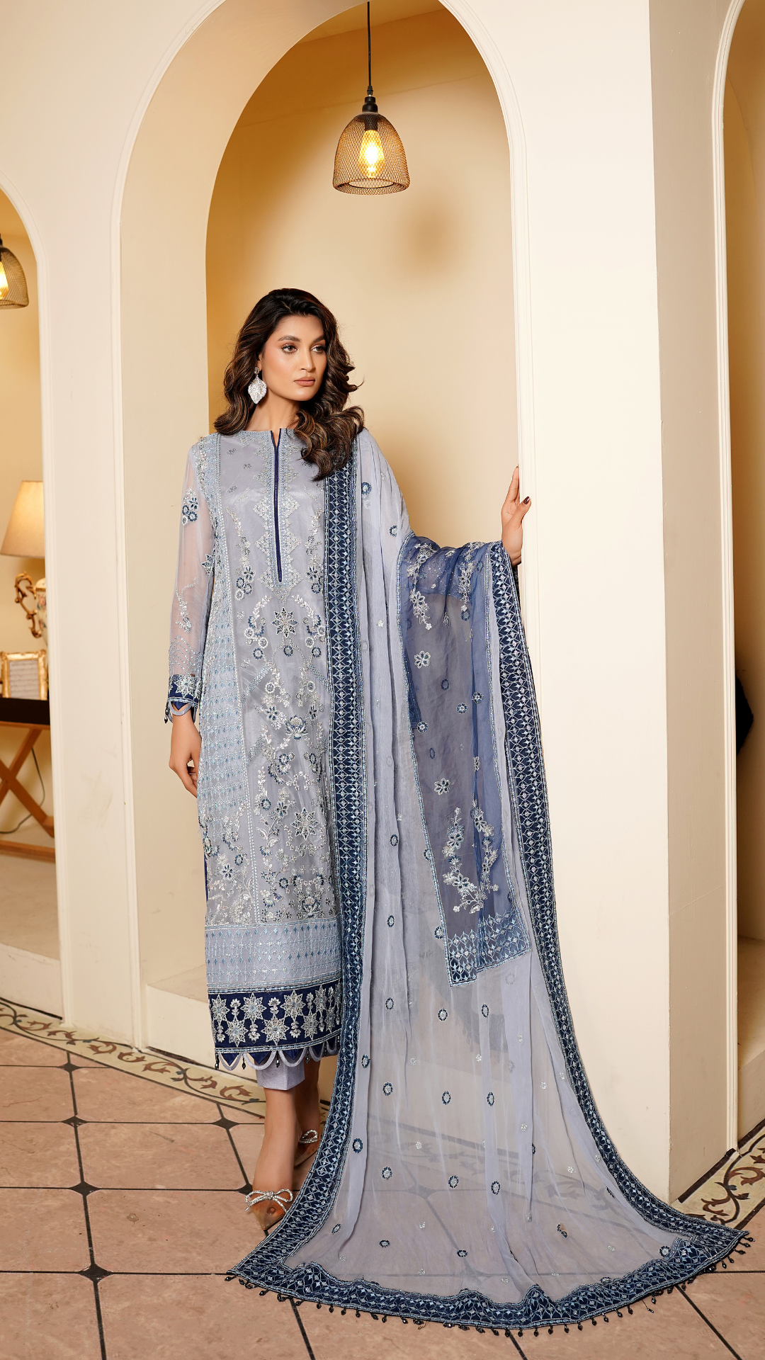 Farmaish By Zebtan Vol 7 Embroidered Chiffon Unstitched 3pcs