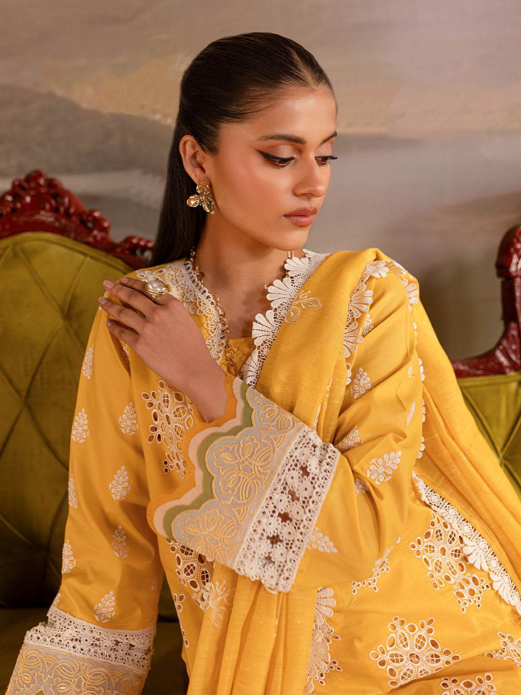 Twilight By Mahnur Embroidered Lawn Unstitched 3pcs - Jotey