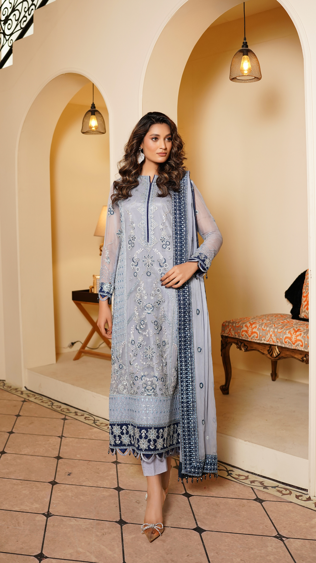Farmaish By Zebtan Vol 7 Embroidered Chiffon Unstitched 3pcs
