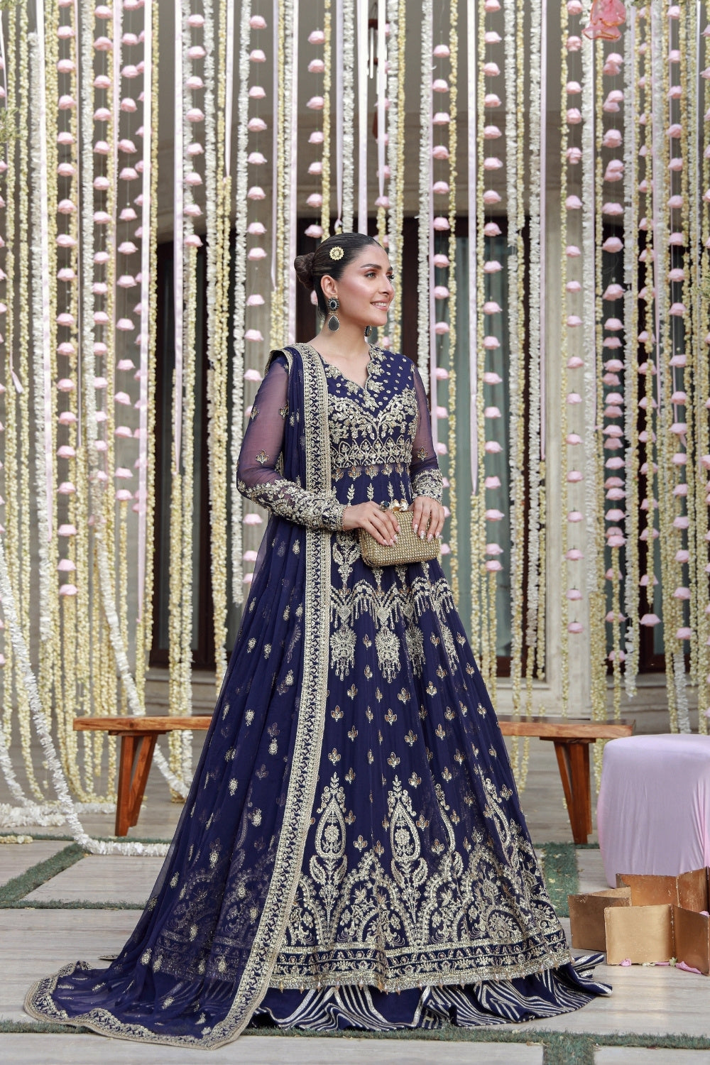 Gulmina Embroidered Chiffon Unstitched 4 Piece