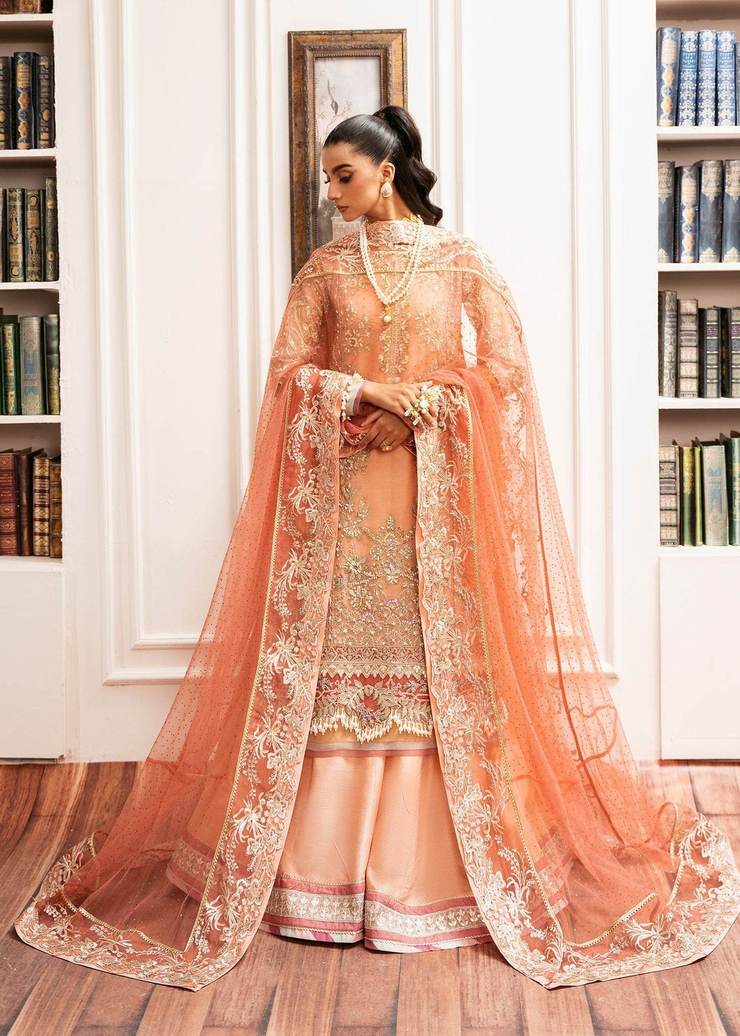 INAYAT Luxury Wedding Formals Unstitched 3pcs - Jotey