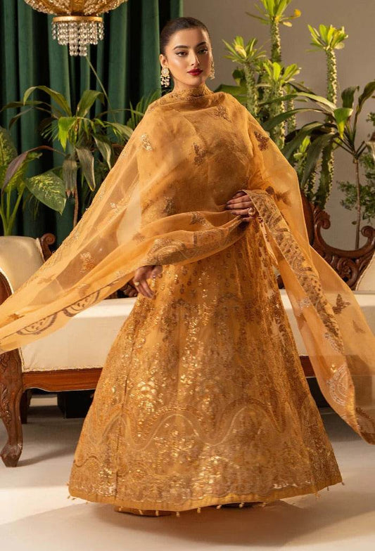 HOC By Humdum Vol-01 Luxury Embroidered Organza Unstitched 3pcs - Jotey