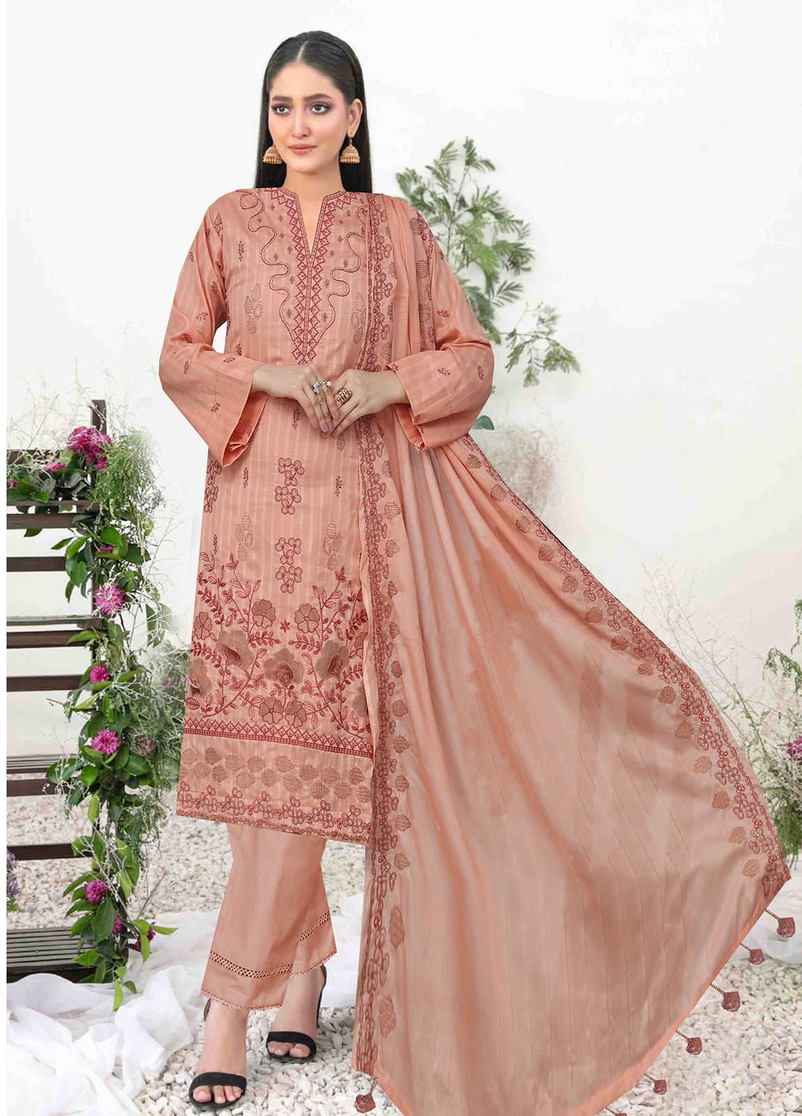 Singhar Vol-02 Embroidered Lawn Unstitched 3pcs