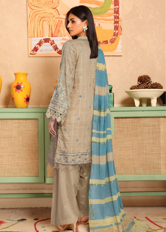 Ajra by Johra Embroidered Dobby Lawn Unstitched 3Pcs