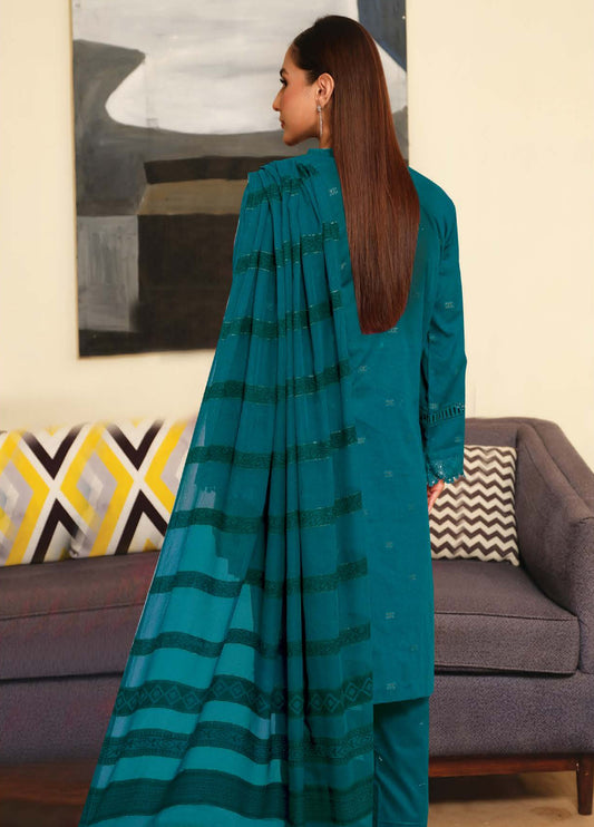 Feeha by Johra Embroidered Jaquard Lawn Unstitched 3Pcs