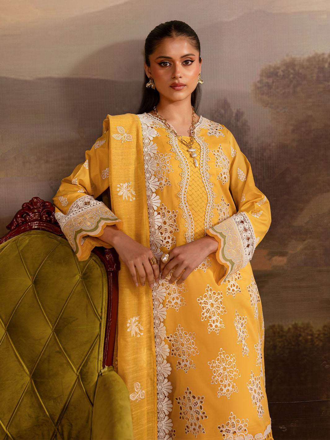 Twilight By Mahnur Embroidered Lawn Unstitched 3pcs - Jotey