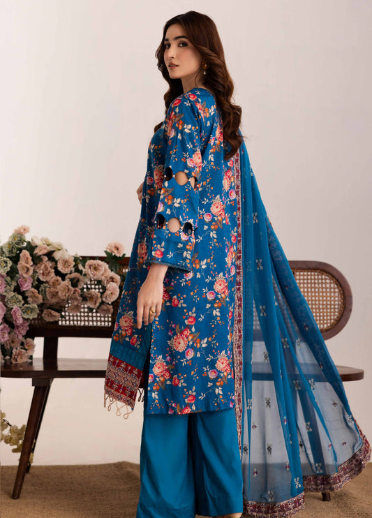 Aazina by Johra Embroidered Printed Lawn Unstitched 3Pcs