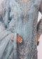 ZA Clothes Gulshan Embroidered Organza Ready to wear 3pcs - Jotey