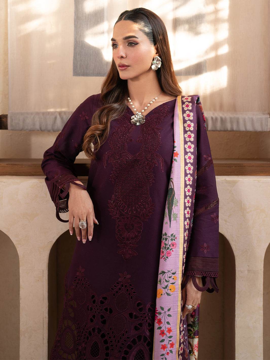 Stella By Mahnur Embroidered Lawn Unstitched 3pcs - Jotey