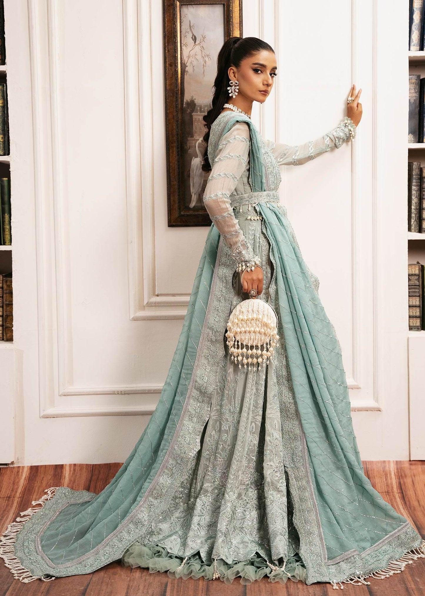 INAYAT Luxury Wedding Formals Unstitched 3pcs - Jotey