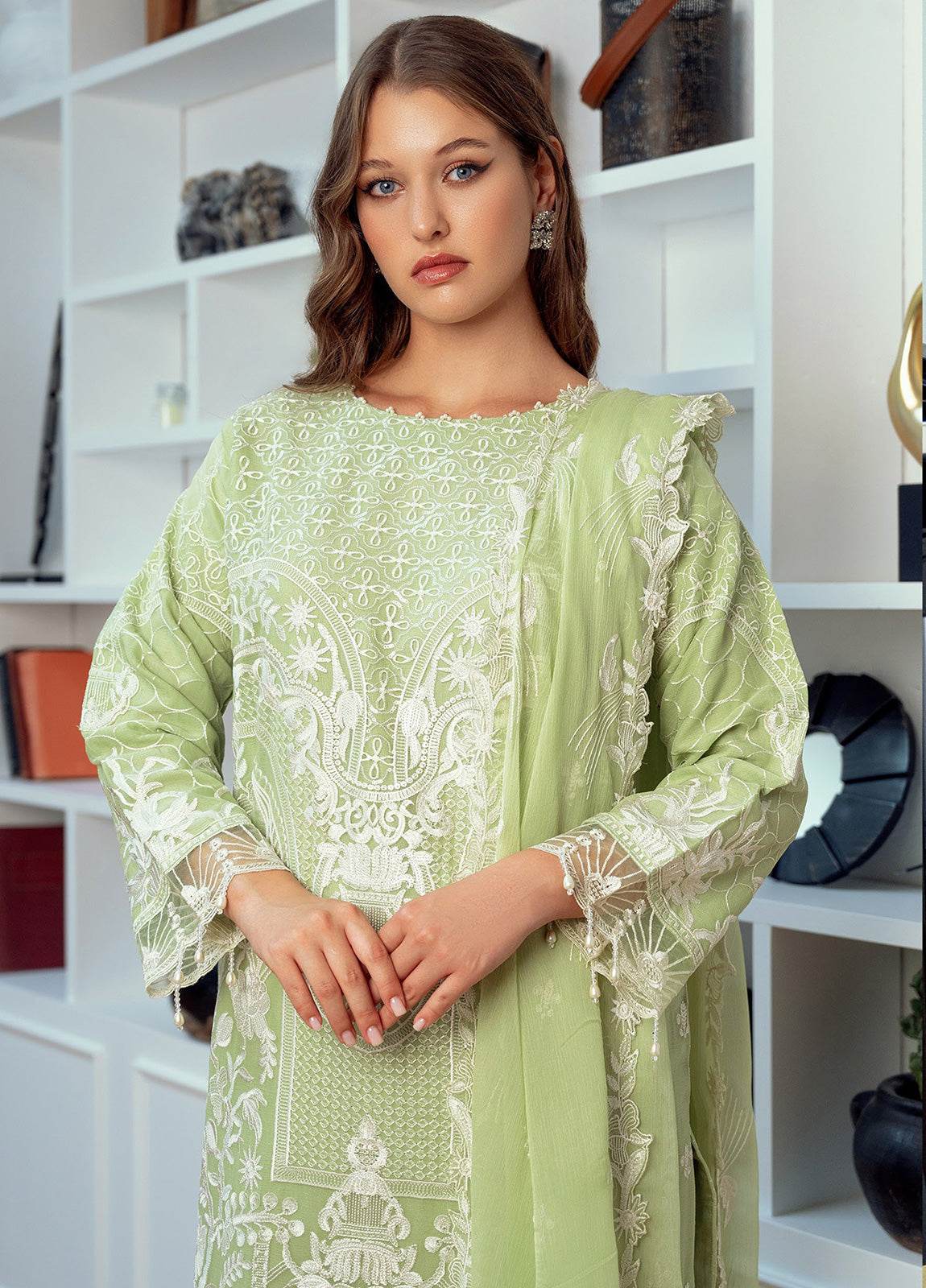 MEHRIMA By Noori Stitched Chiffon Luxury 3pcs - Jotey