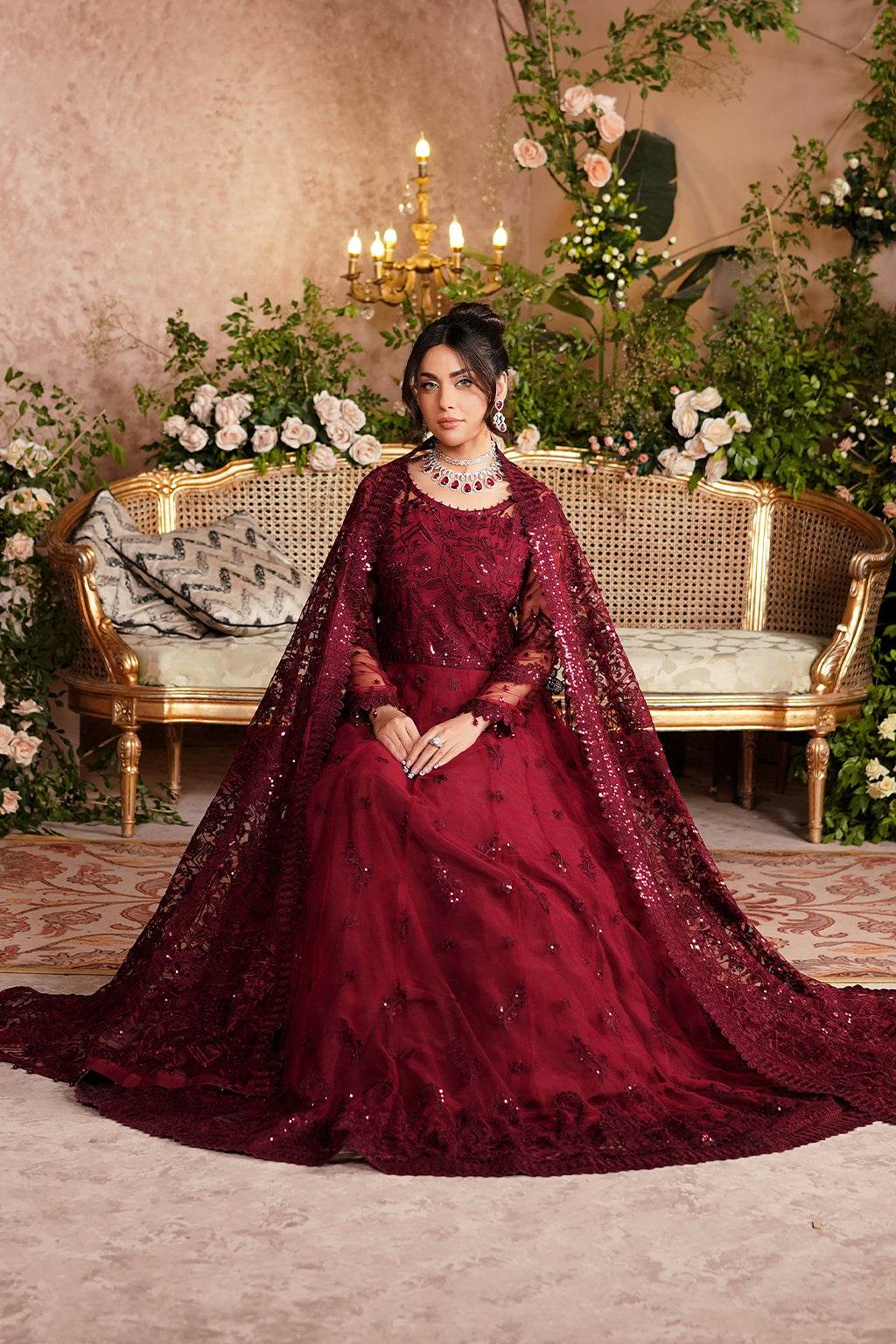 Aarzu Luxury Embroidered Vol-03 Unstitched 3Pcs - Jotey