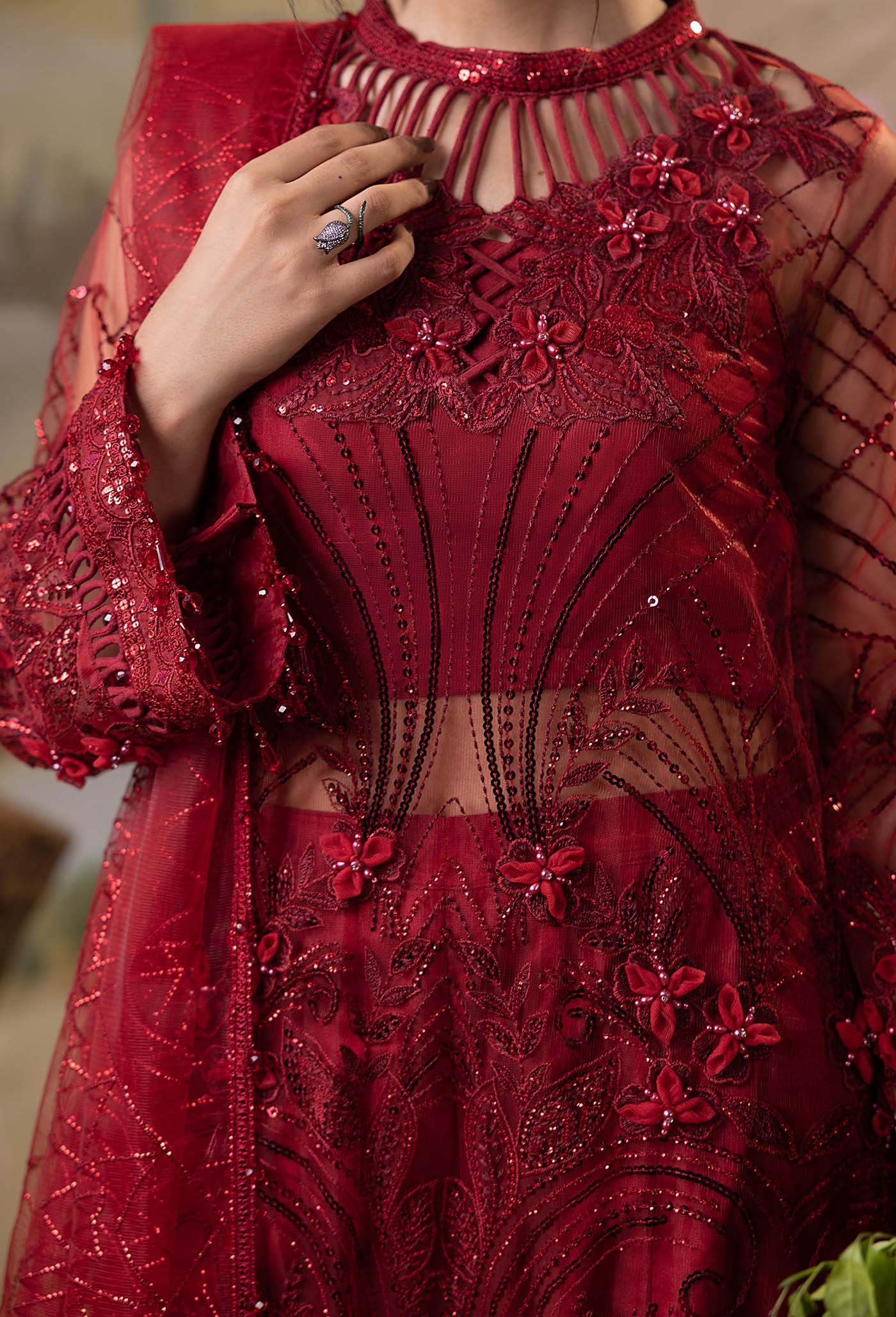 Adan's Libas Elysion Embroidered Festive Unstitched 3pcs - Jotey