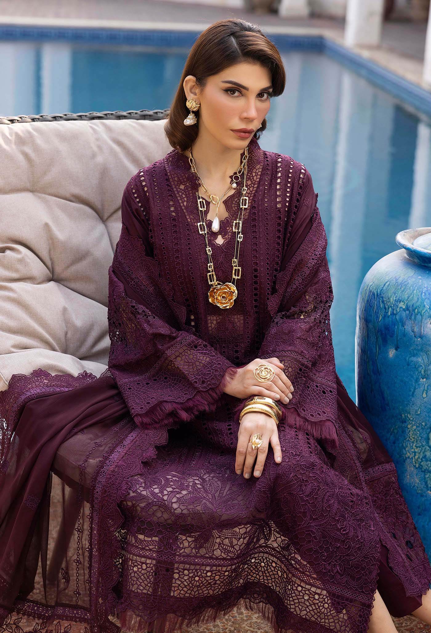 Adans Libas Summer's Dream Embroidered Lawn Unstitched 3 Piece - Jotey