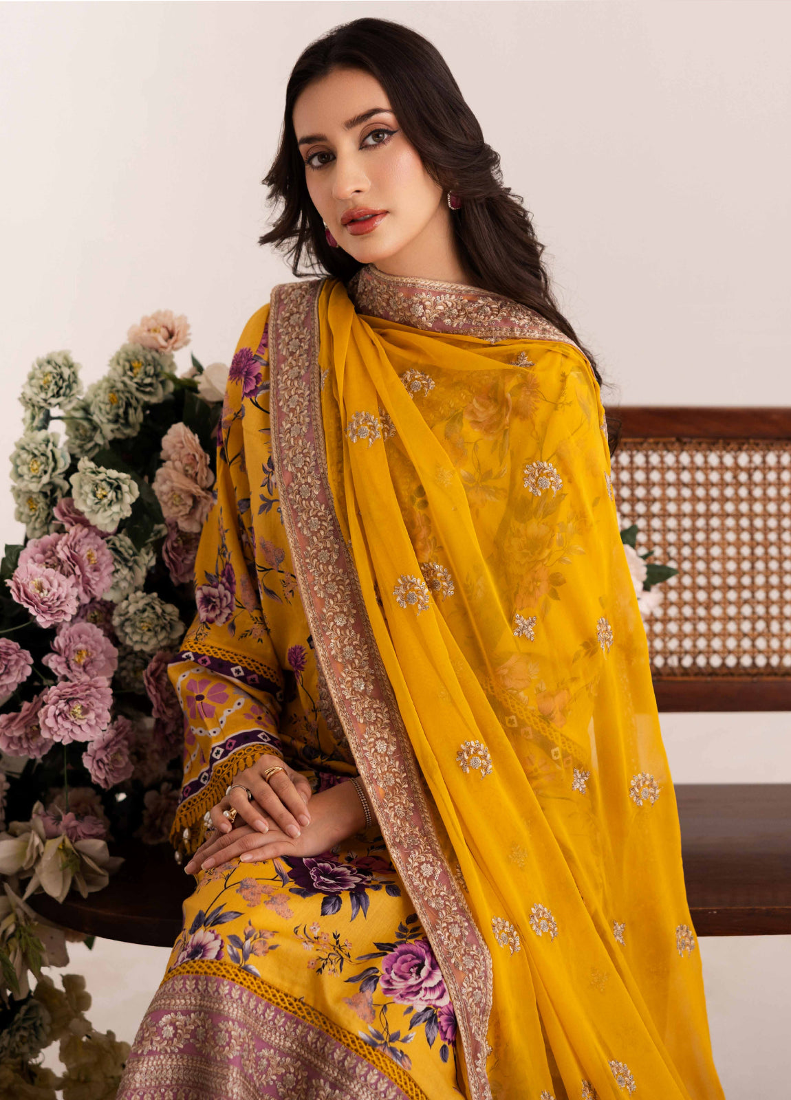 Aazina by Johra Embroidered Printed Lawn Unstitched 3Pcs