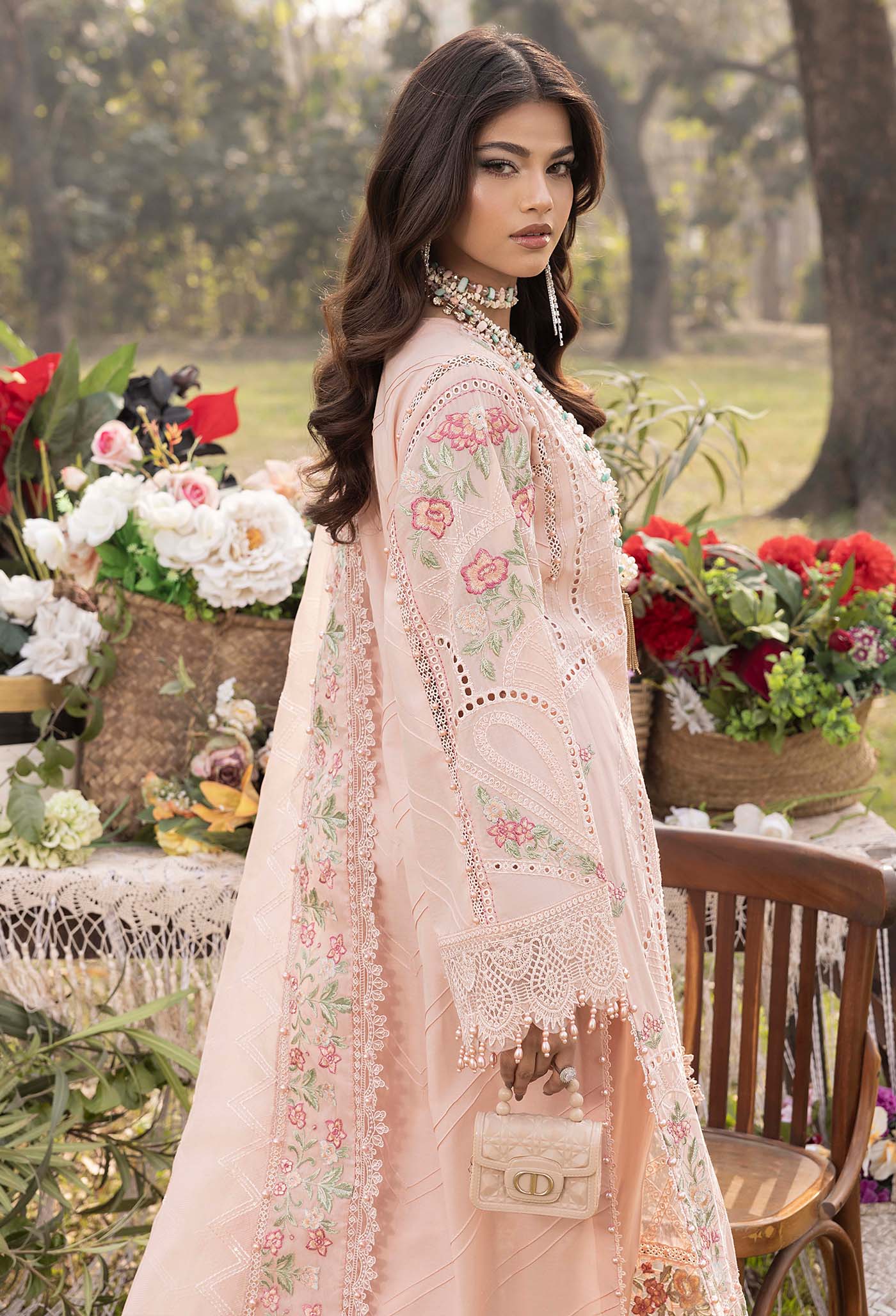 Adans Libas Bazm-E-Bahar Embroidered Lawn Unstitched 3 Piece