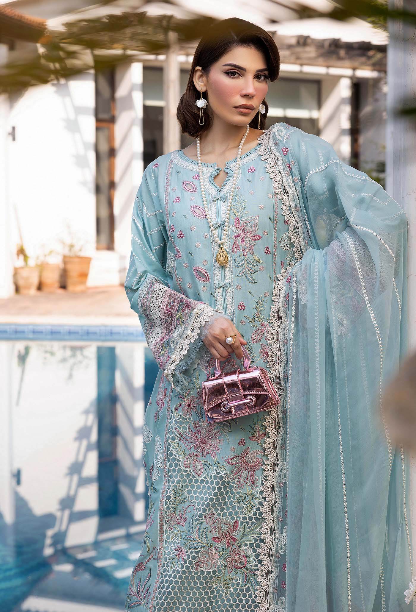 Adans Libas Summer's Dream Embroidered Lawn Unstitched 3 Piece - Jotey