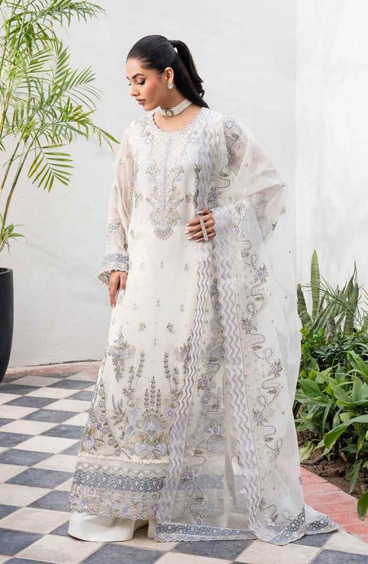 Tarz by Freesia Embroirdered Chiffon Unstitched 3 Piece - Jotey