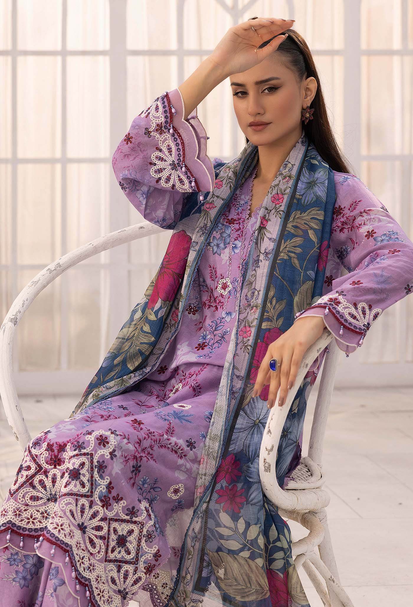 Solana By Adans Libas Printed Lawn Unstitched 3 Piece - Jotey