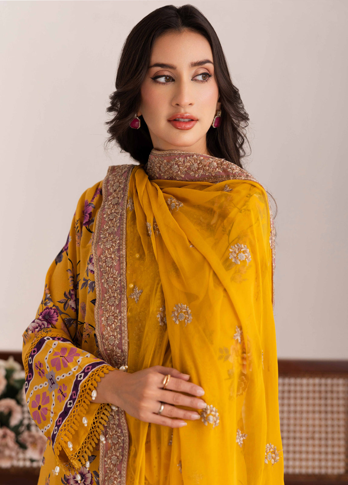 Aazina by Johra Embroidered Printed Lawn Unstitched 3Pcs