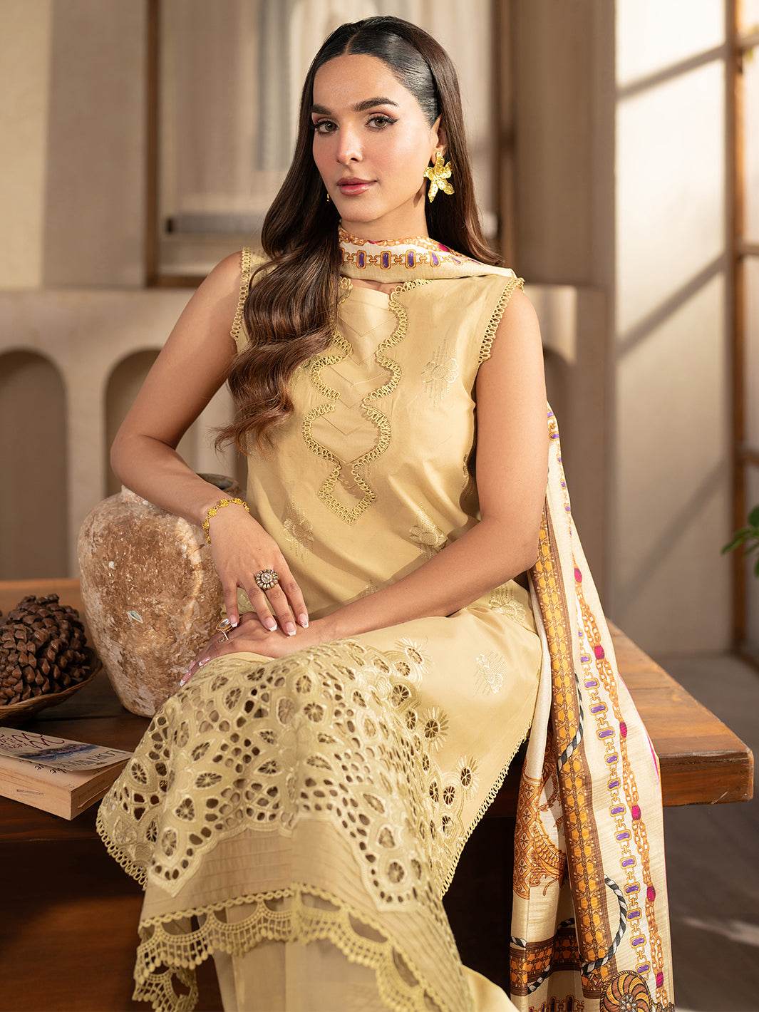 Stella By Mahnur Embroidered Lawn Unstitched 3pcs - Jotey