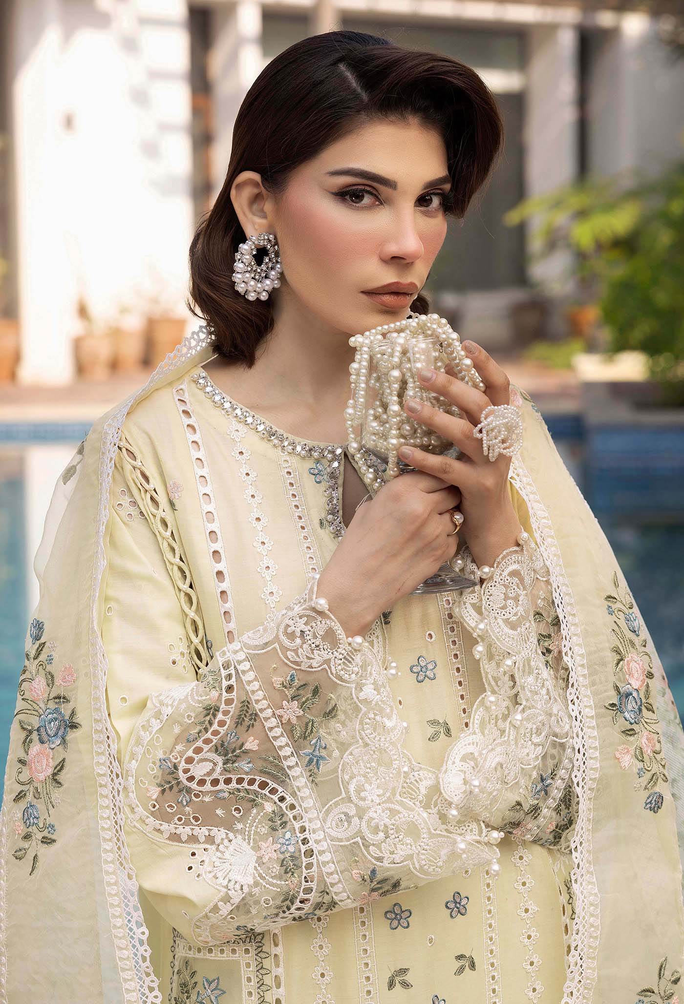 Adans Libas Summer's Dream Embroidered Lawn Unstitched 3 Piece - Jotey