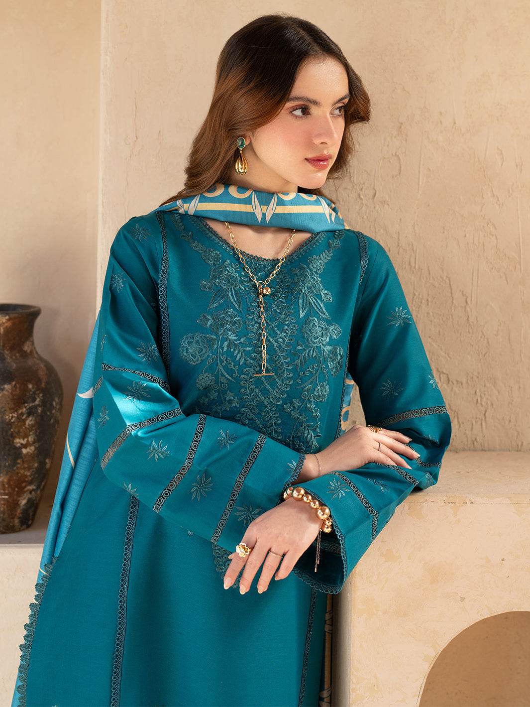 Stella By Mahnur Embroidered Lawn Unstitched 3pcs - Jotey