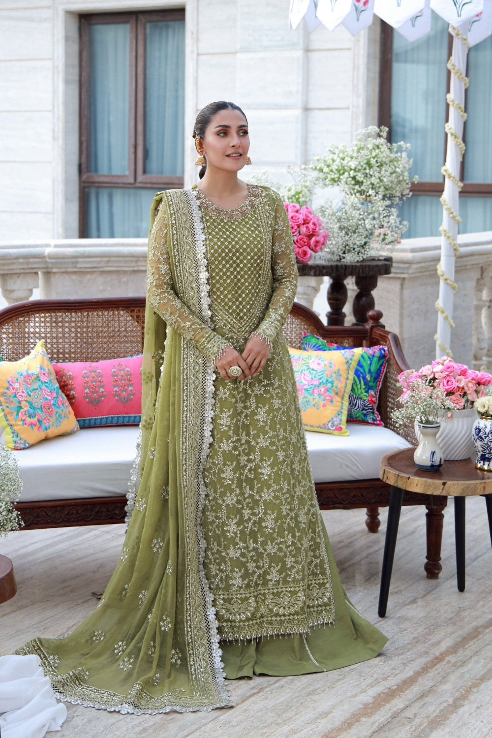 Gulmina Embroidered Chiffon Unstitched 4 Piece