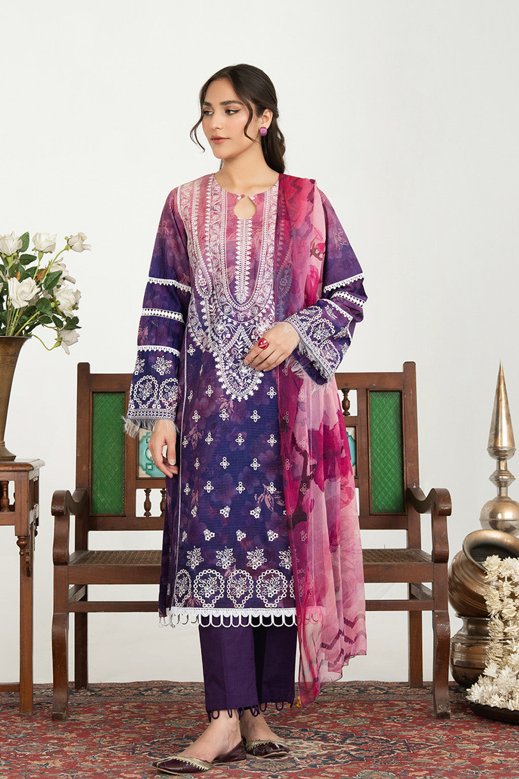 Sundas By Johra Embroidered Printed Lawn Unstitched 3Pcs