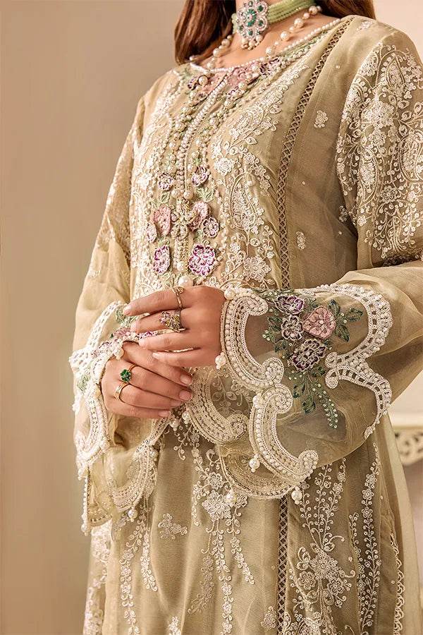 ZA Clothes Embroidered Chiffon Ready to wear 3pcs - Jotey