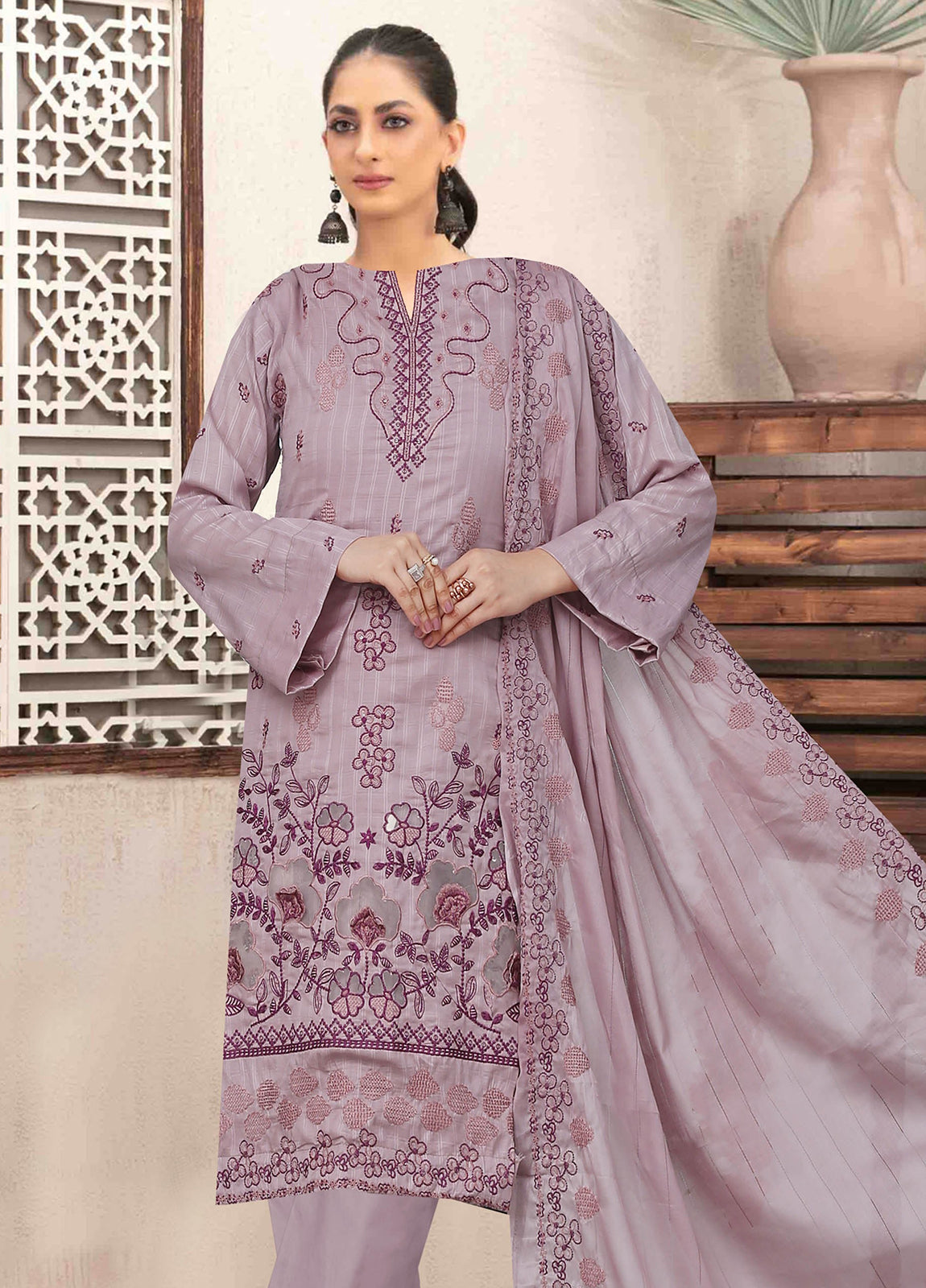 Singhar Vol-02 Embroidered Lawn Unstitched 3pcs