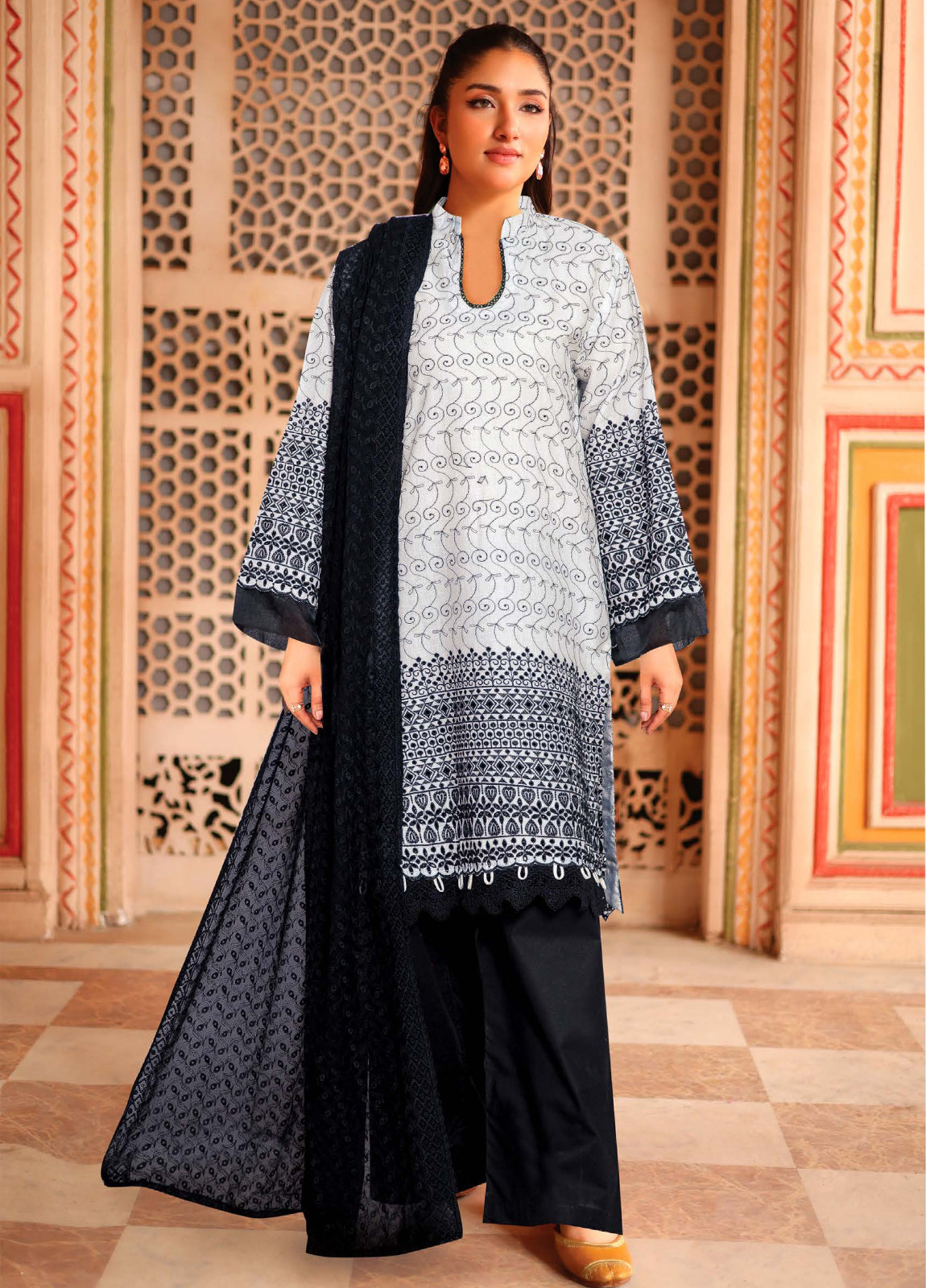 Aasir by Johra Chikankari Lawn Unstitched 3Pcs