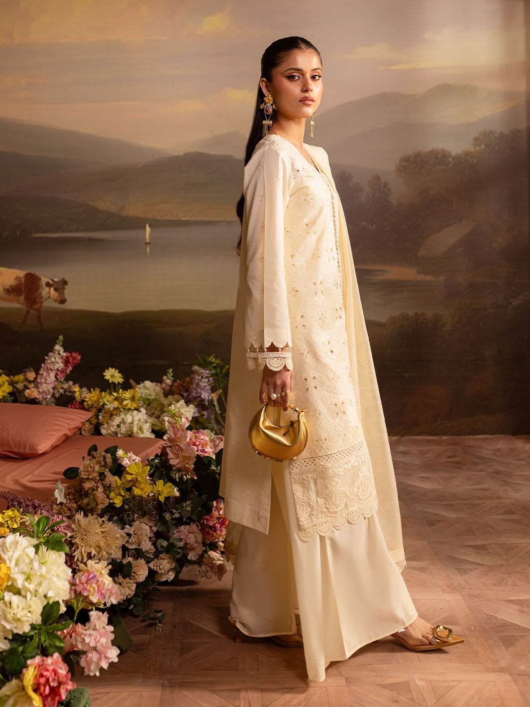 Twilight By Mahnur Embroidered Lawn Unstitched 3pcs - Jotey